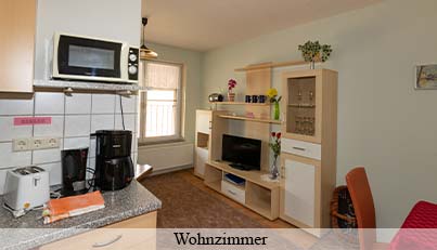 Kche und Wohnzimmer